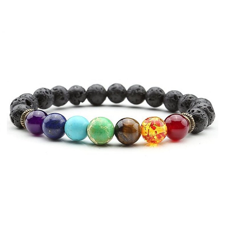7 stone chakra bracelet