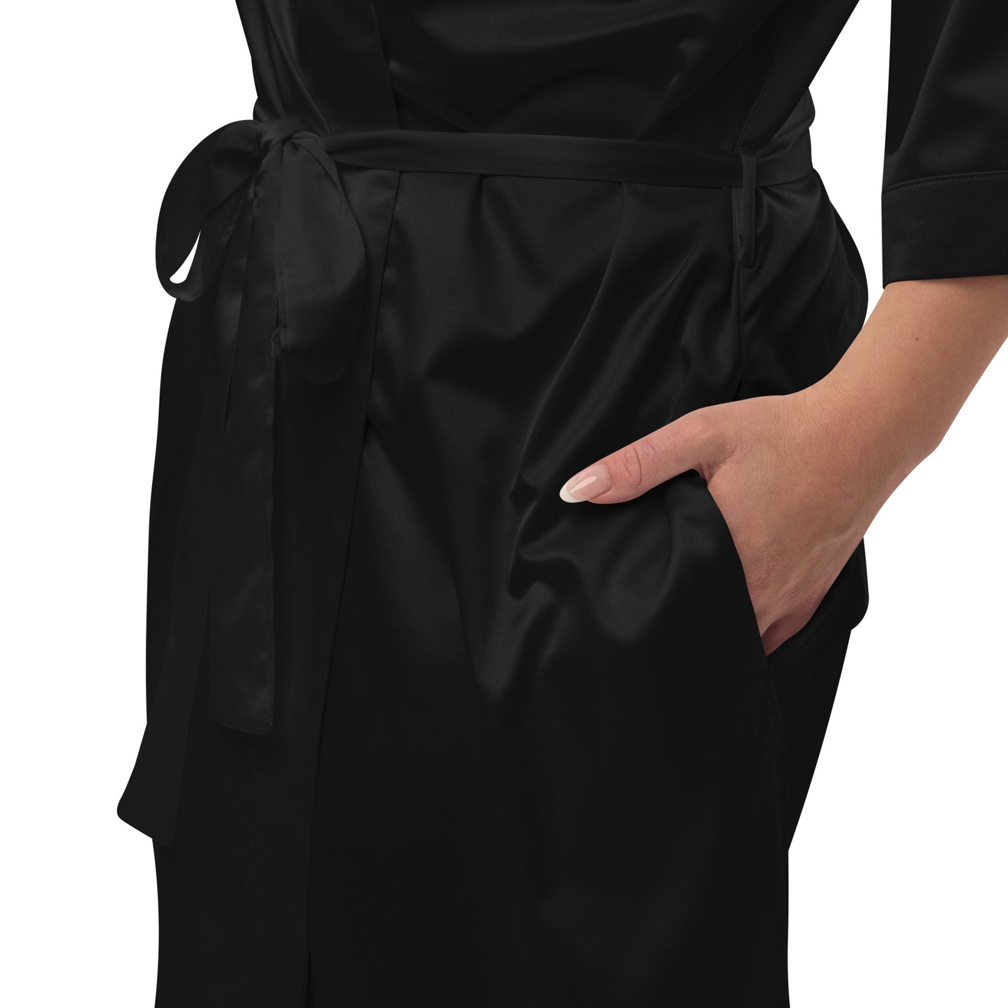 Satin robe