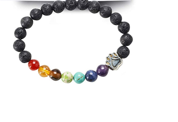 7 stone chakra bracelet