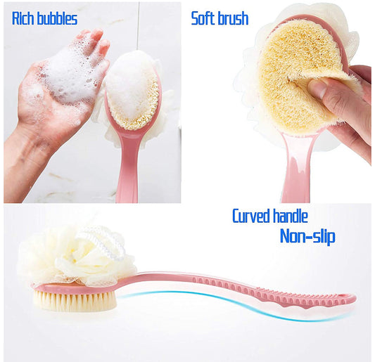 Long handle bath & shower brush