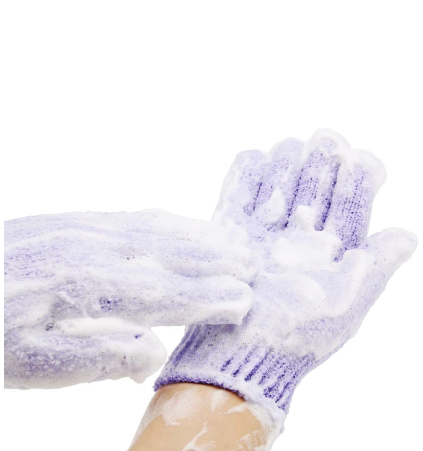 Exfoliating Bath Gloves,Made of 100% NYLON,Double Sided Exfoliating Gloves